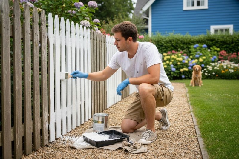 Horse Fence Painting in Waco, TX