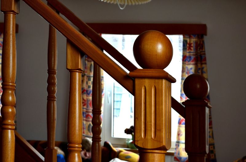 Wood Handrail Staining in Waco, TX